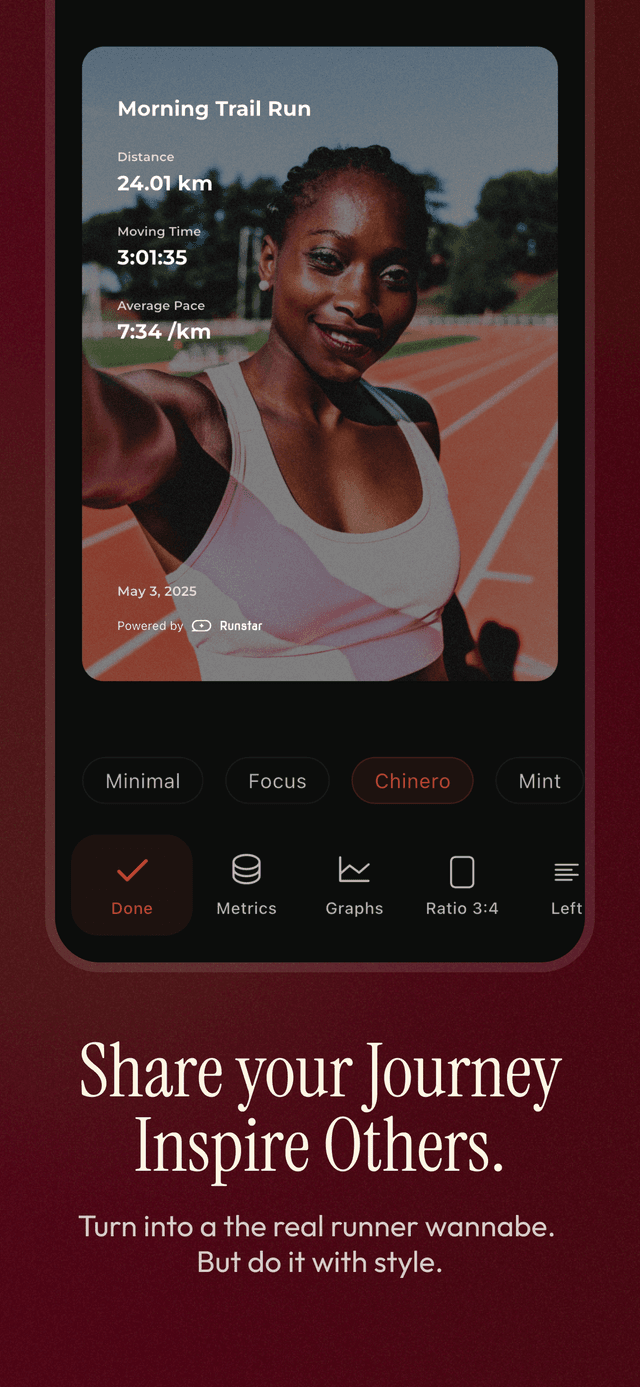 Runstar App - Create Running Content